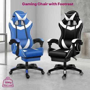 Gaming Chair with Footrest 64 x 119 cm