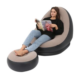 Inflatable Relax Chair with Footrest 116 × 98 × 83 cm