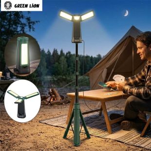 Green Lion Solar Charging and Power Bank 9000mAh Explorer Tripod Camping Light