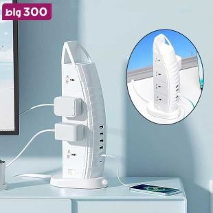 مشترك كهرباء Sailboat تصميم برج قوة 3000 واط مع 8 مقابس و6 منافذ USB