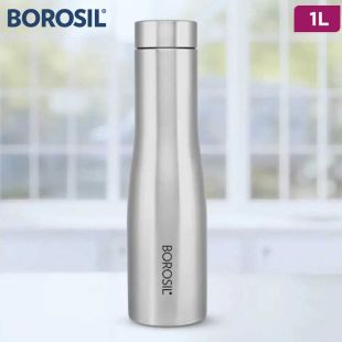 Borosil Stainless Steel Water Bottle 1 L