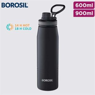 Hydra Double-Wall Insulated Water Bottle 600ml or 900ml by Borosil