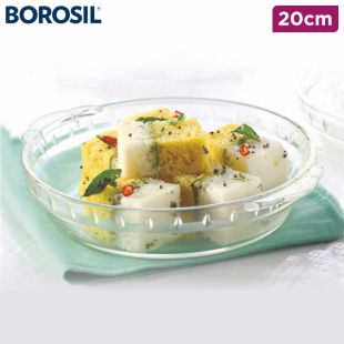 Borosil Microwavable Glass Plate 20cm