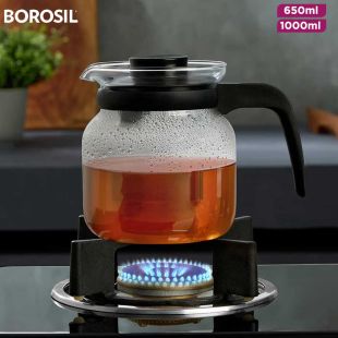 Borosil Borosilicate Glass Carafe with Strainer