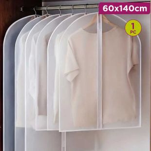Transparent Dustproof Garment Cover with Zipper