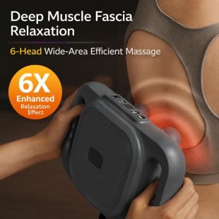 Rechargeable Muscle Massage Gun with 6 Heads 2000mAh