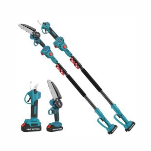 3-in-1 Cordless Electric Pruning Kit with 6-Inch Chainsaw and Telescopic Pole
