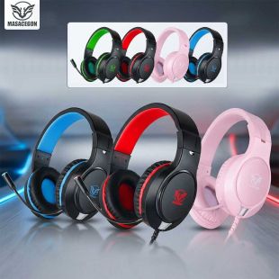 Wireless and Wired Gaming Headset 2.4GHz by MASACEGON