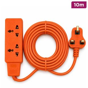 2 Outlets Extension Power Strip 10m