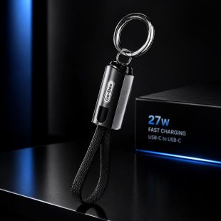 Go-Des USB-C to Lightning 27W Keychain Charging Cable
