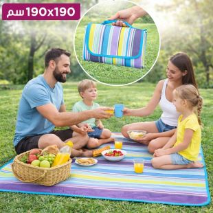 حصيرة نزهات أكسفورد مقاومة للماء قابلة للطي 190×190 سم