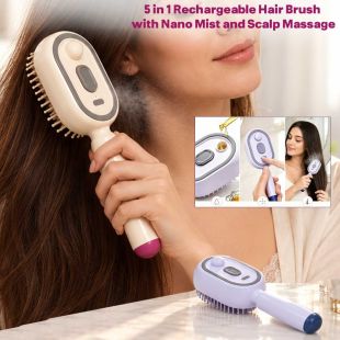 5 in 1 Rechargeable Hair Brush - Sheeel Kuwait Deals