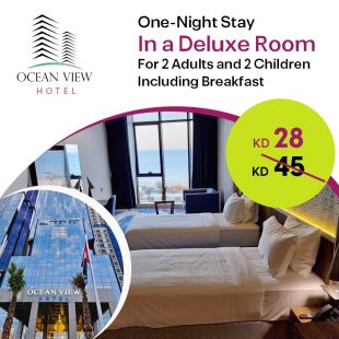 Get 1 Night Stay In A Deluxe Room For 2 Adults And 2 Children Including Breakfast at Ocean View Hotel