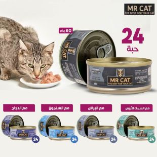 سمك المحيط بالجيلي 60 جم × 24 حبة من Mr Cat