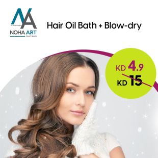 Hair Oil Bath + Blow-Dry from Noha Art