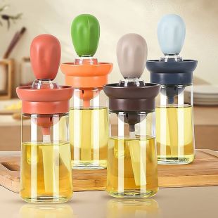 Oil Dispenser With Silicone Brush 180ml - Assorted Color