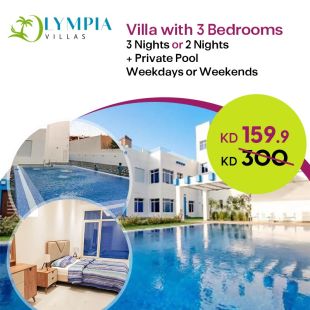 Enjoy 3 Nights Stay All Weekdays in a Villa at Olympia