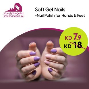 Soft Gel Installation + Nails Dye from Style Star Salon & Spa