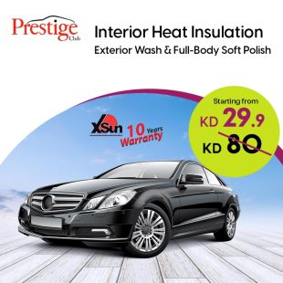 Window Tinting with 10 Years Warranty for Saloon or SUV Cars from Prestige Car Service Center