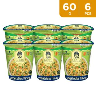 Gusto Noodels Vegetable Flavor 6 x 60g