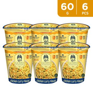 Gusto Noodels Chicken Curry Flavor 6 x 60g