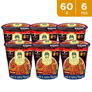 Gusto Noodels Spicy Flavor 6 x 60g