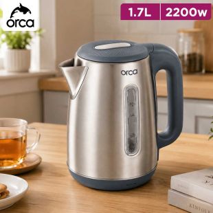1.7L 2200W Stainless Steel Electric Kettle by ORCA