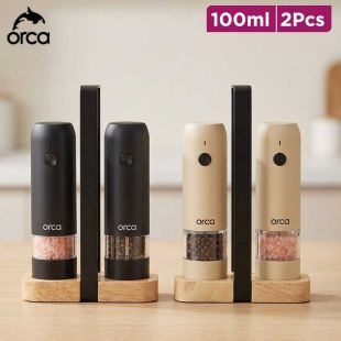طقم 2 مطحنة فلفل ميني قابلة للشحن 100 مل من Orca