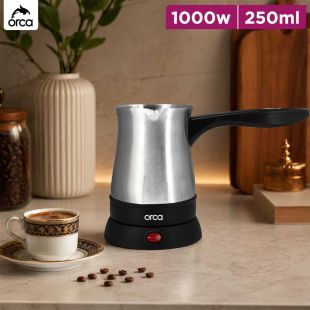 Orca Turkish Stainless Steel Coffee Maker 1000W 250ml