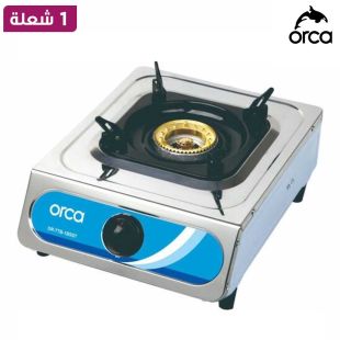 طباخ غاز مسطح  ستانلس ستيل شعلة واحدة من Orca