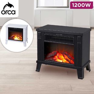 Orca Mini Electric 1200W Fireplace Heater