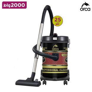 مكنسة كهربائية أسطوانية بقوة 2000 واط سعة 25 لتر من Orca