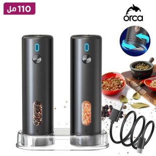 مطحنة الملح والفلفل القابلة لإعادة الشحن سعة 110 مل من Orca
