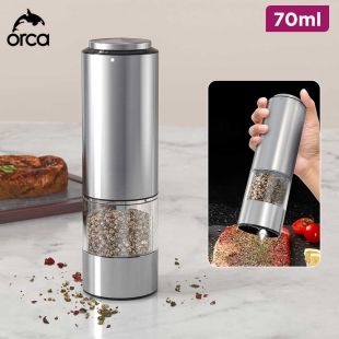 Rechargeable Salt and Pepper Mill 70ml by Orca