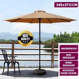 Outdoor Windproof Umbrella with Base