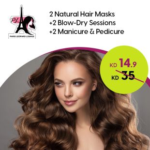 Double Hair & Nail Care Package at Paris Leopard Lounge