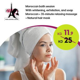 Moroccan Bath Session With Whitening at Paris Leopard Lounge Salon