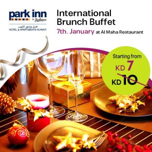 Lavish Brunch Buffet on 7 Of January at Al Maha Restaurant - Park Inn by Radisson Hotel 