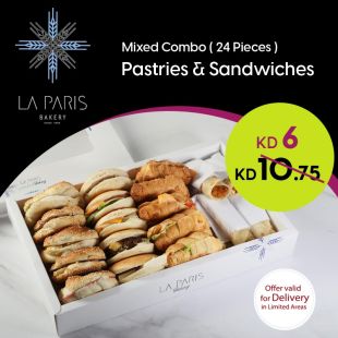 Mix Combo Fatayer and Sandwich 24 Pieces at LA PARIS