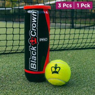 3 Pcs Black Crown Pro Padel Balls