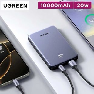 UGREEN 10000mAh 20W Zapix Series Two-way Fast Charging Power Bank