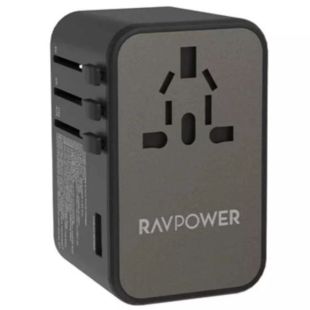 75W GaN 4-Port Travel Charger by RAVPower ( New Product / Open Box )