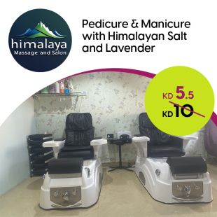 Himalayan Salt and Lavender Pedicure and Manicure at Himalaya Salon