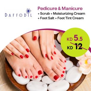 Pedicure Manicure + Scrub + Moisturizing Cream + Feet Salt + Cream from -Daffodil Beauty Salon