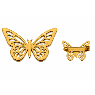 Personalised Name Brooch - Custom Gold Plated Pin - English or Arabic Designs B08