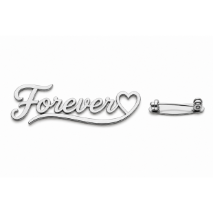 Personalised Name Brooch - Custom Silver Plated Pin - English or Arabic Designs B07