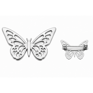 Personalised Name Brooch - Custom Silver Plated Pin - English or Arabic Designs B08