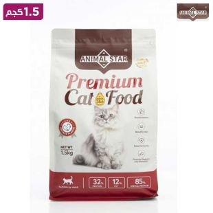 أنيمال ستار - طعام القطط البالغة بالدجاج 1.5 كجم