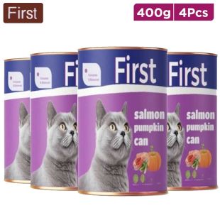 First Cat-Food Salmon Pumpkin 400g x 4