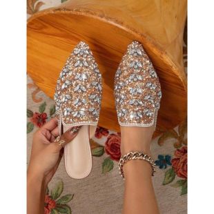 Elegant Rhinestone Flats For Women